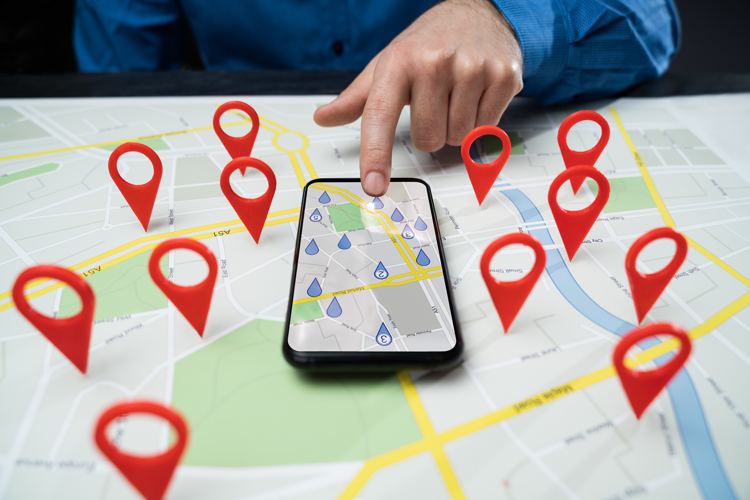 City Map Locator Pin Marker Search